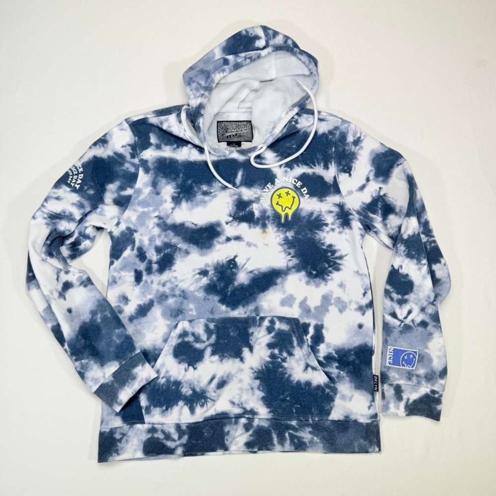 Trademark Brooklyn Tie Dye Hoodie Smiley Face "Have A Nice Day" Graphic